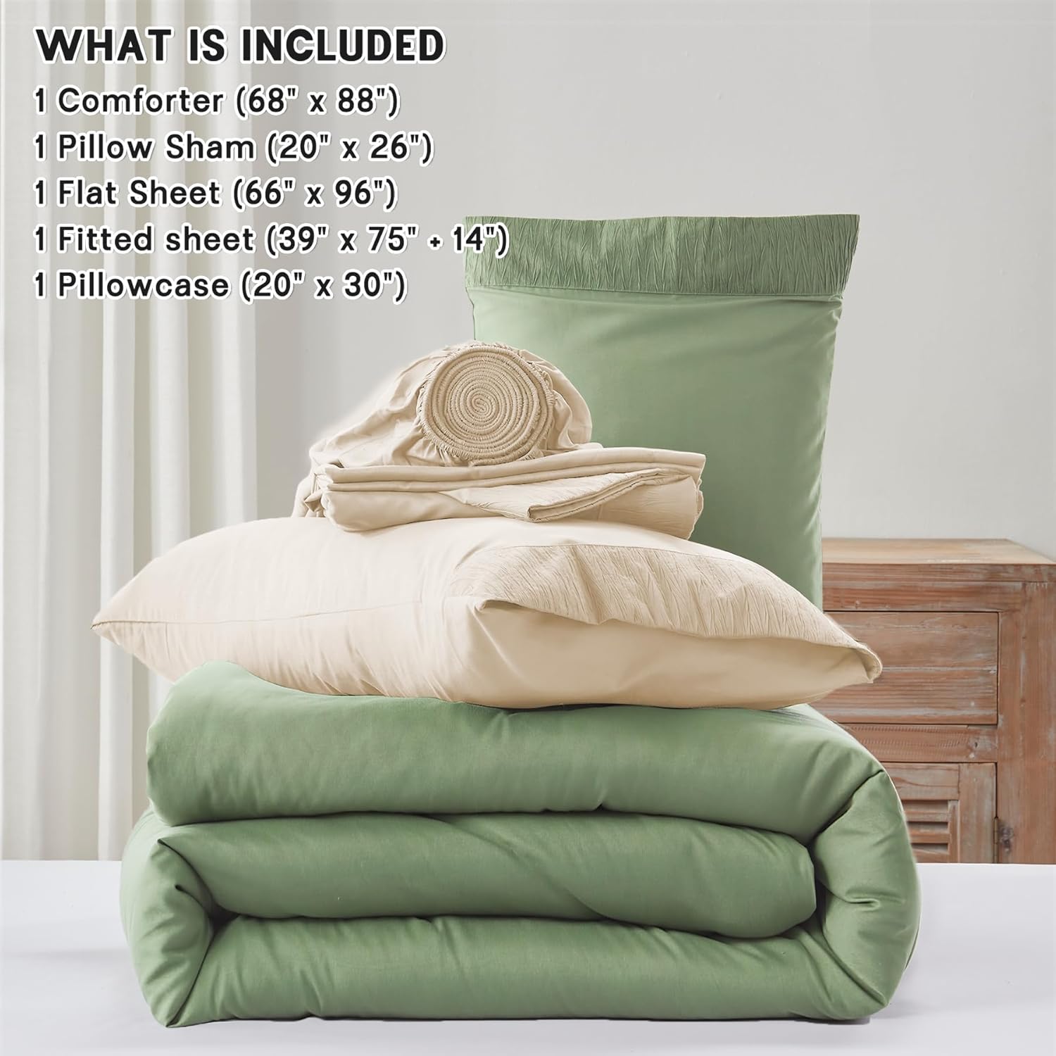 Queen Comforter Set 7 Pieces