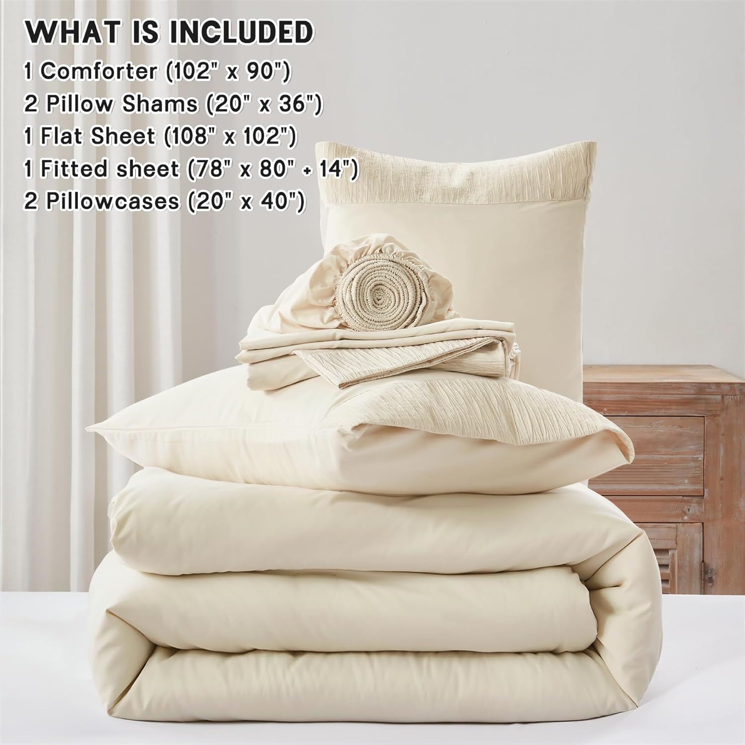 Queen Comforter Set 7 Pieces