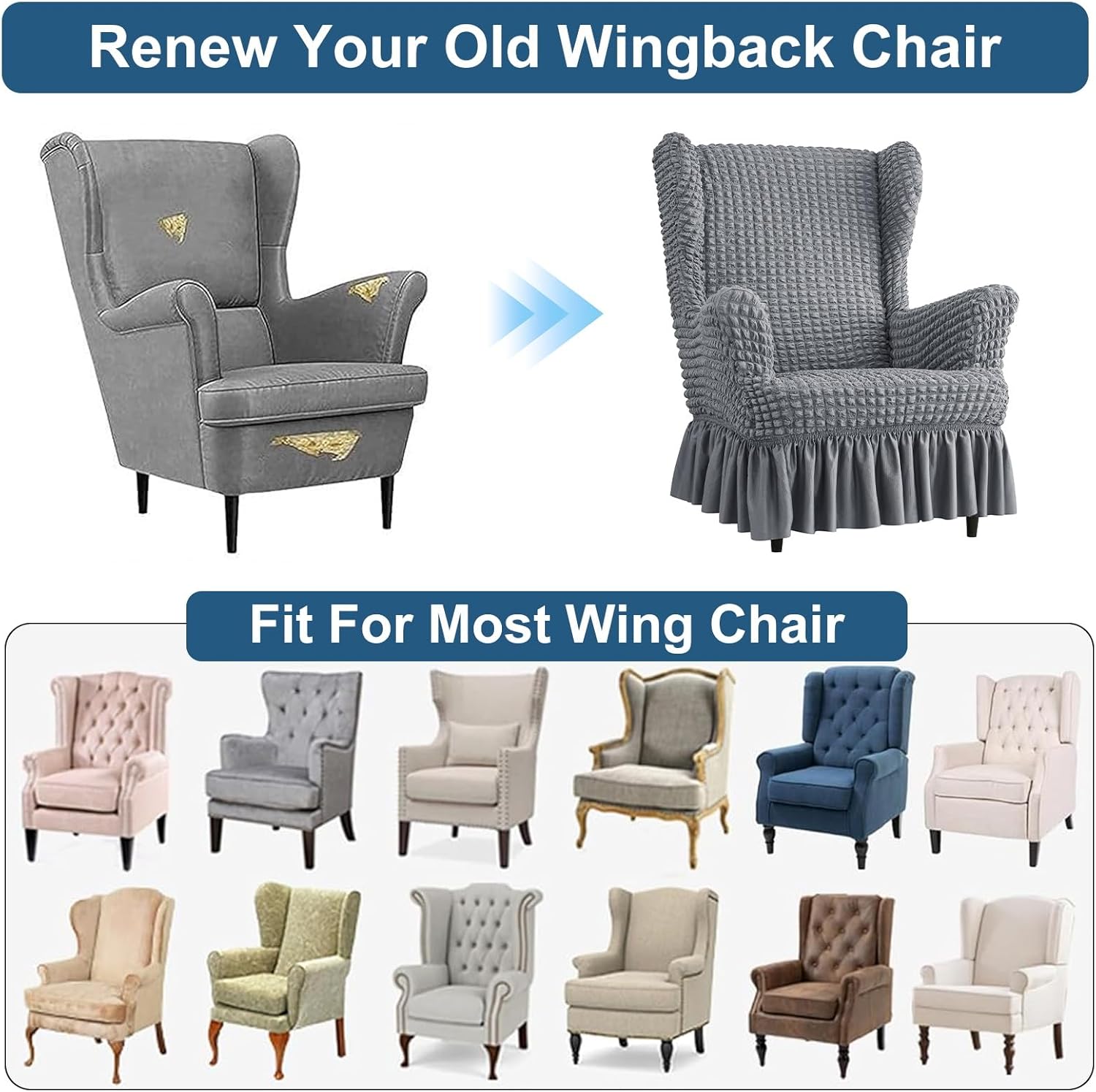 Wingback Chair Slipcover