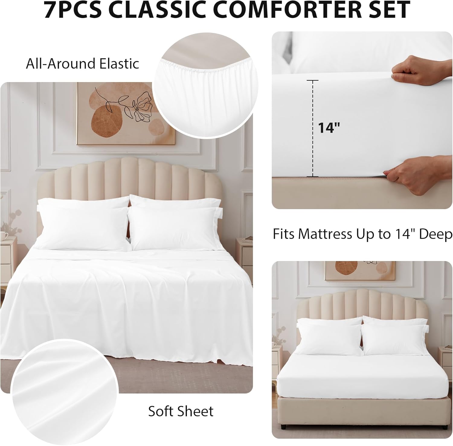 Bed in a Bag Queen Size 7 Pieces