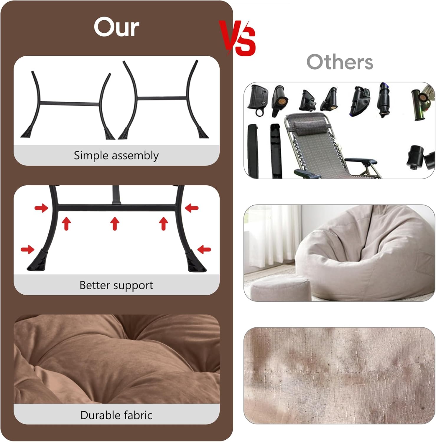 Lazy Chair with Folding Ottoman