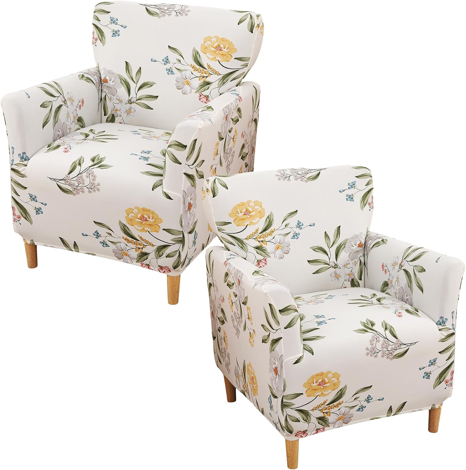 Printed Banquet Armchair Slipcovers Soft Chair Covers Armchair 1-Piece Stretch Chair Covers for Living Room Nonslip Outdoor Armchair Slipcover Kids Pets Friendly Furniture Protector,01