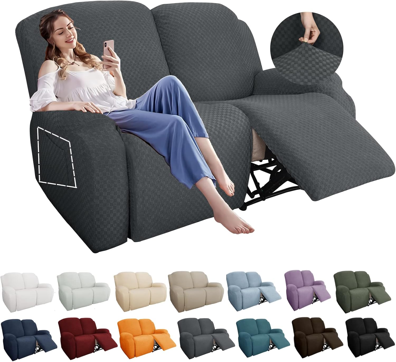 Stretch Loveseat Recliner Slipcover