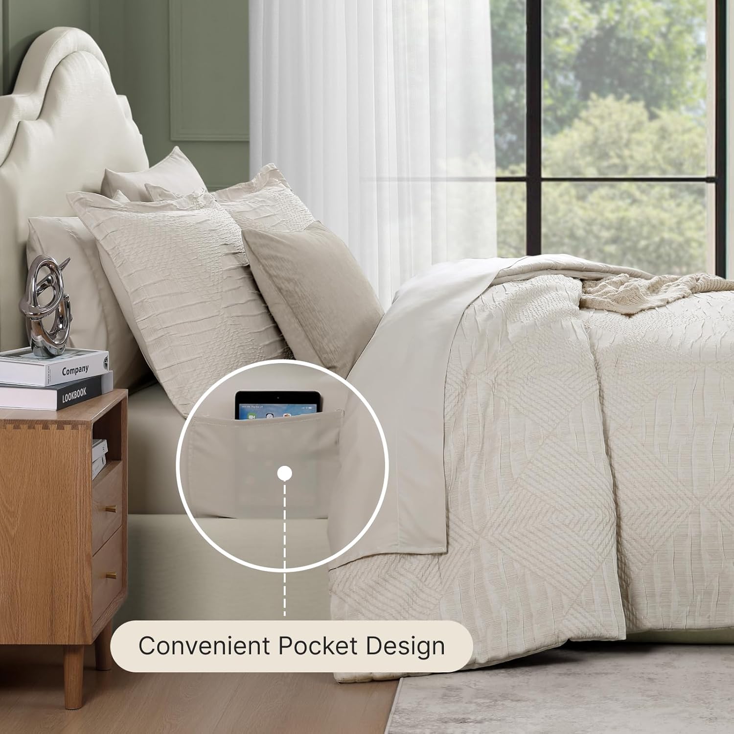 Charcoal Grey Queen Comforter Set