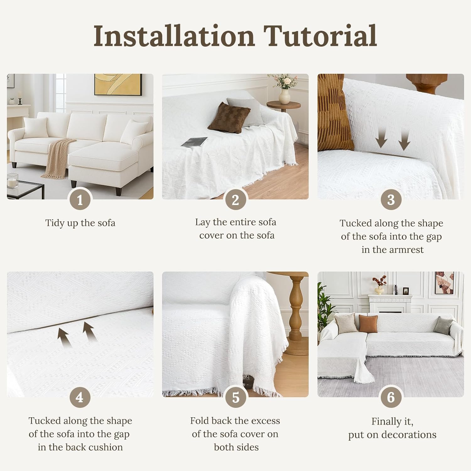 Couch Covers 2 Pieces L Shaped Sofa Cover