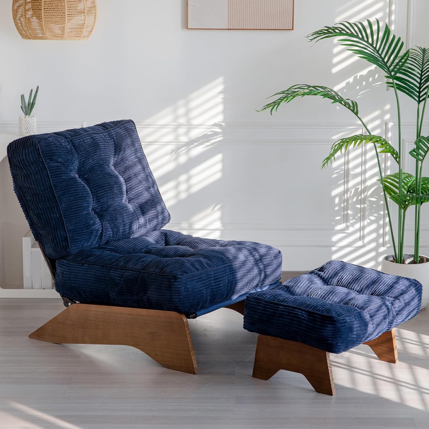 Accent Chair with Ottoman