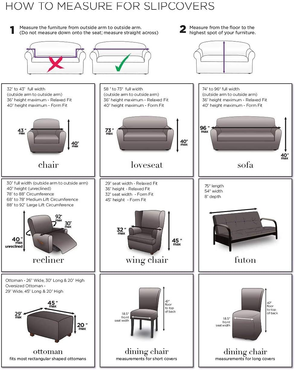 Ottoman Two Piece Slipcover