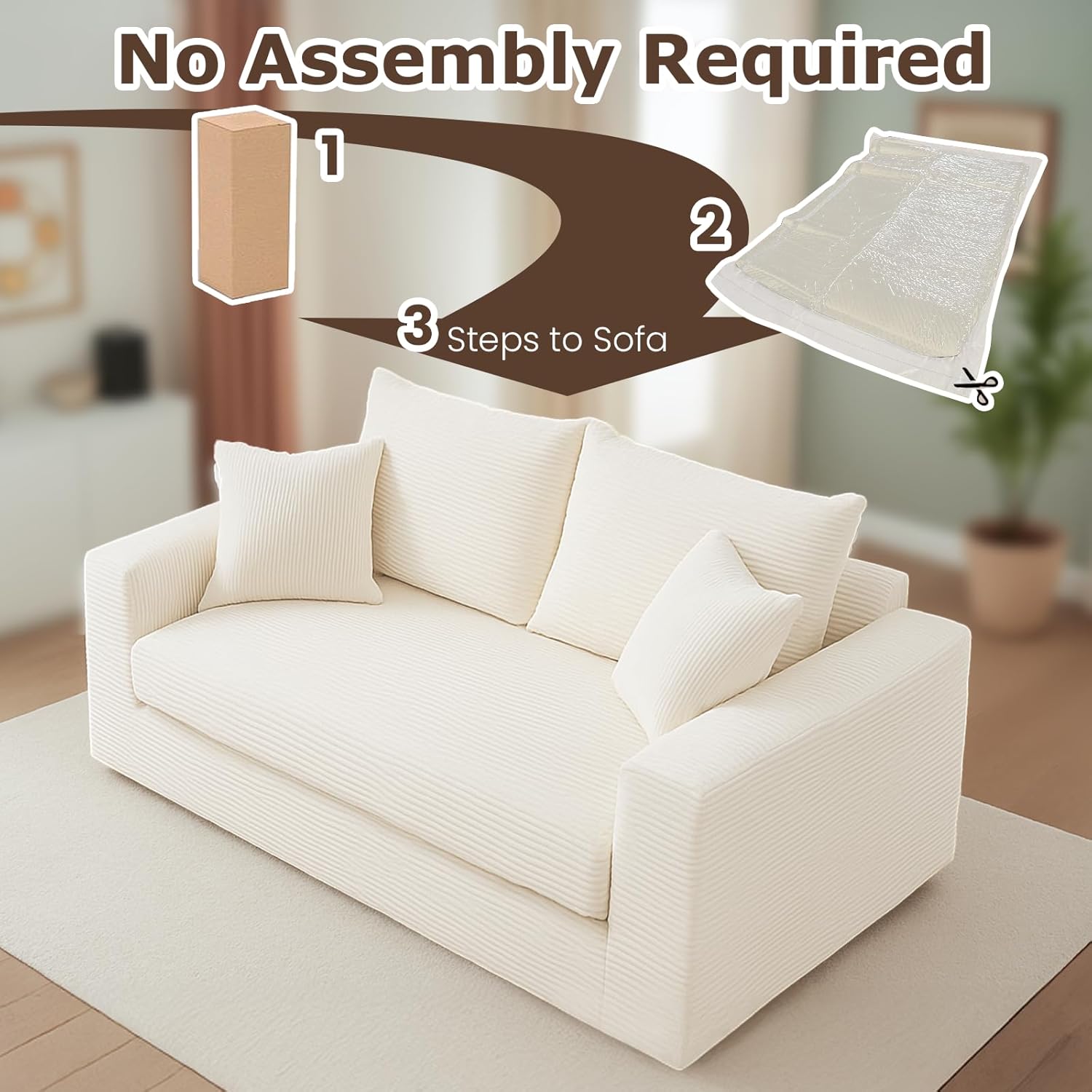 3 in 1 Loveseat Folding Couch