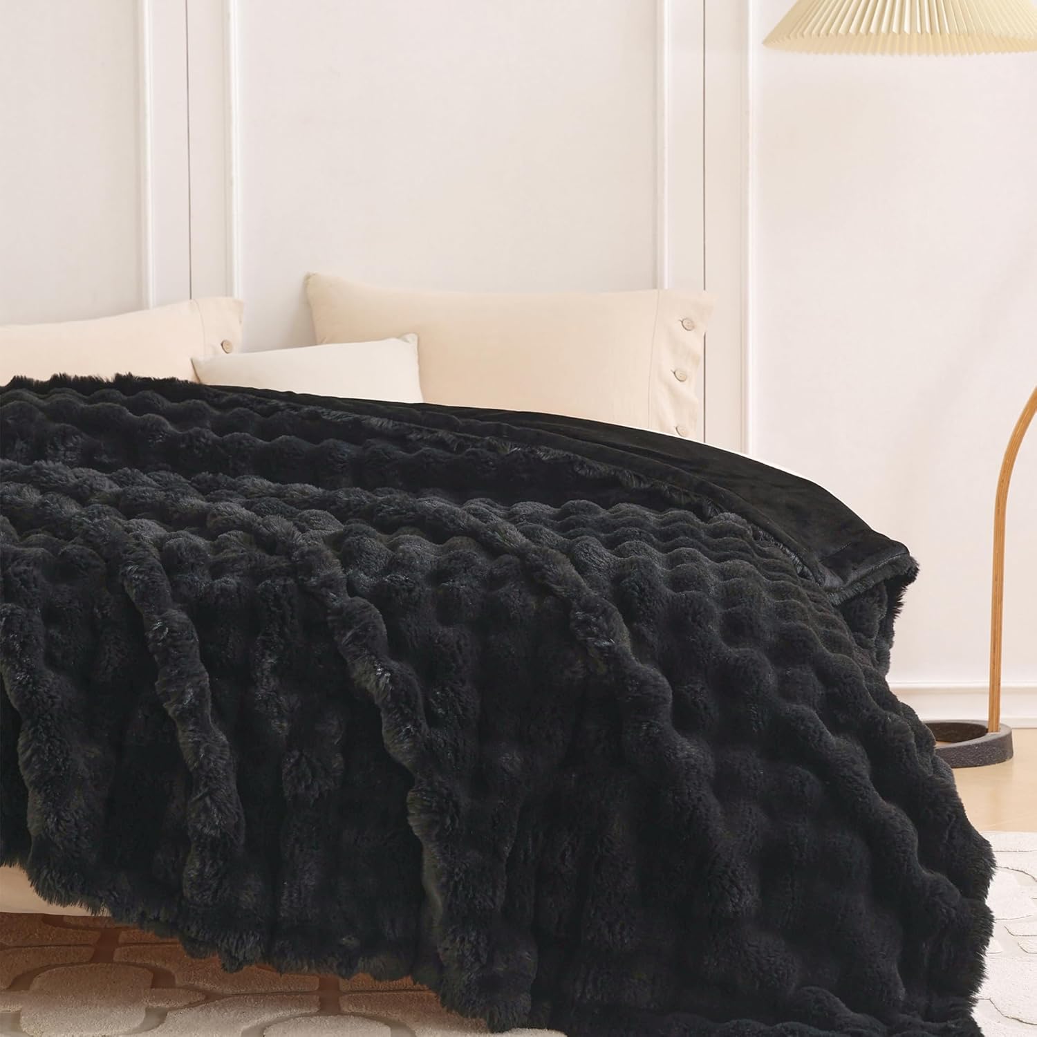 Fur Throw Blanket for Couch