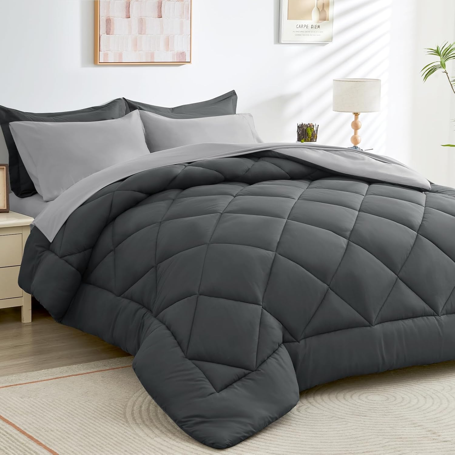 7 Pieces Queen Comforter Set