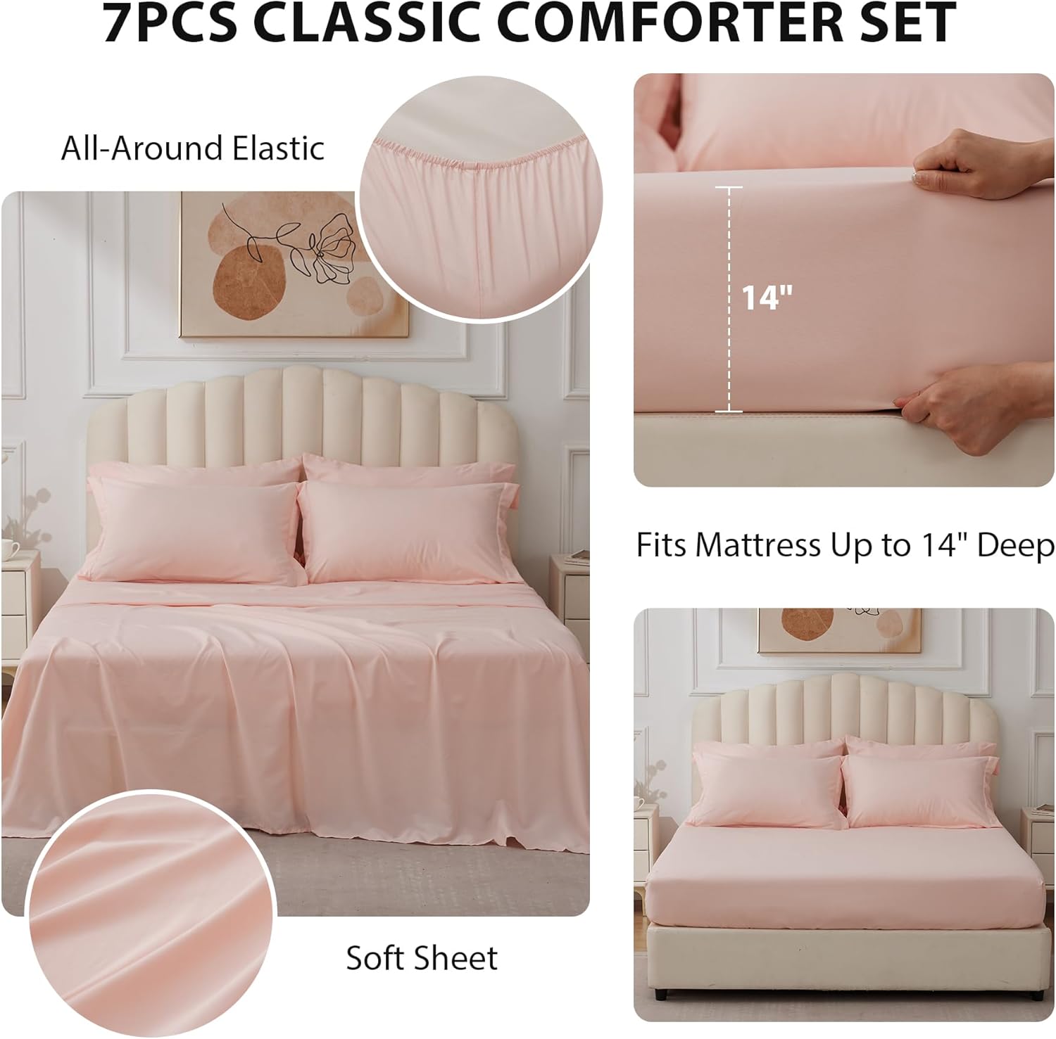 Bed in a Bag Queen Size 7 Pieces