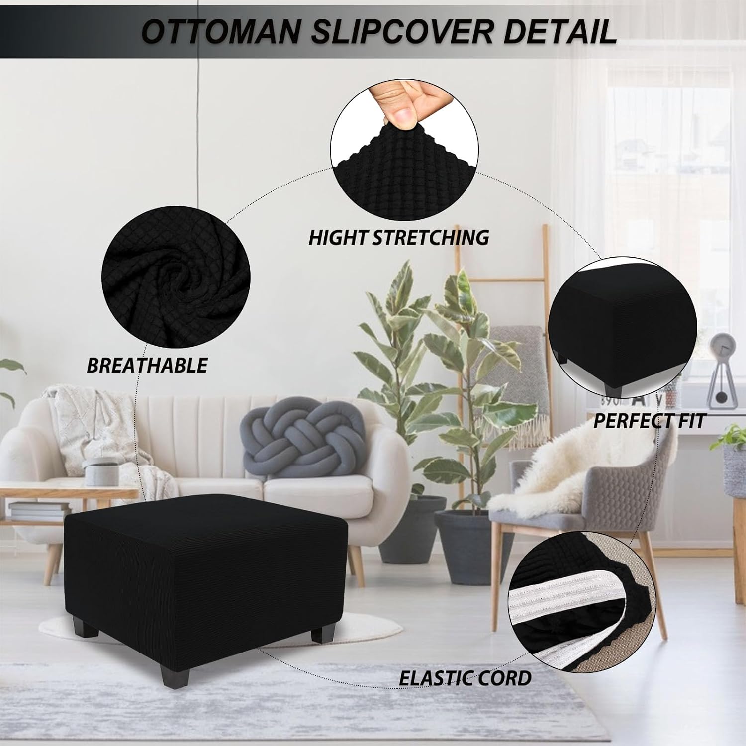 Square Ottoman Cover