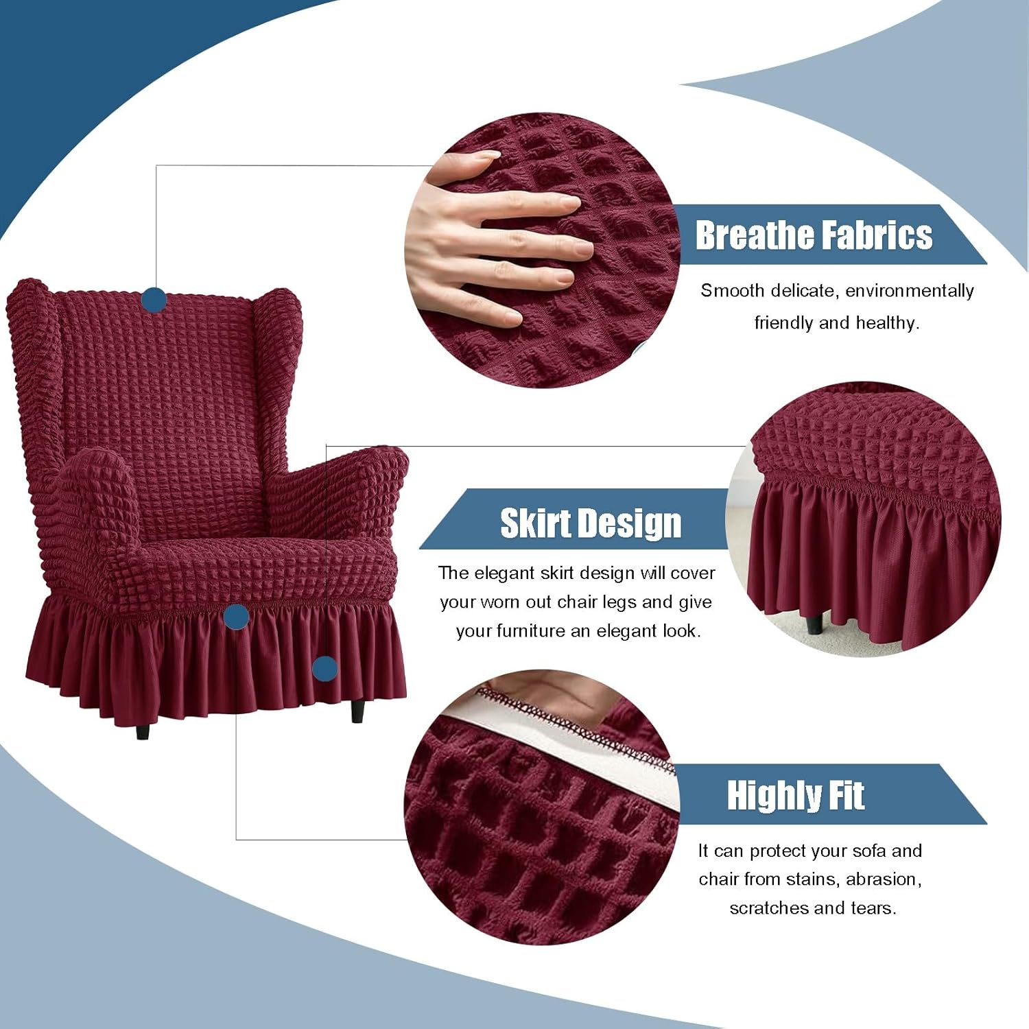 Wingback Chair Slipcover