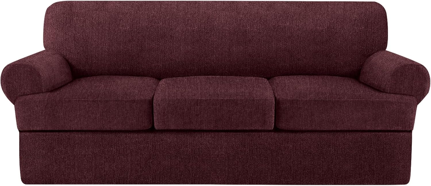 2 Pieces T Cushion Chair Covers