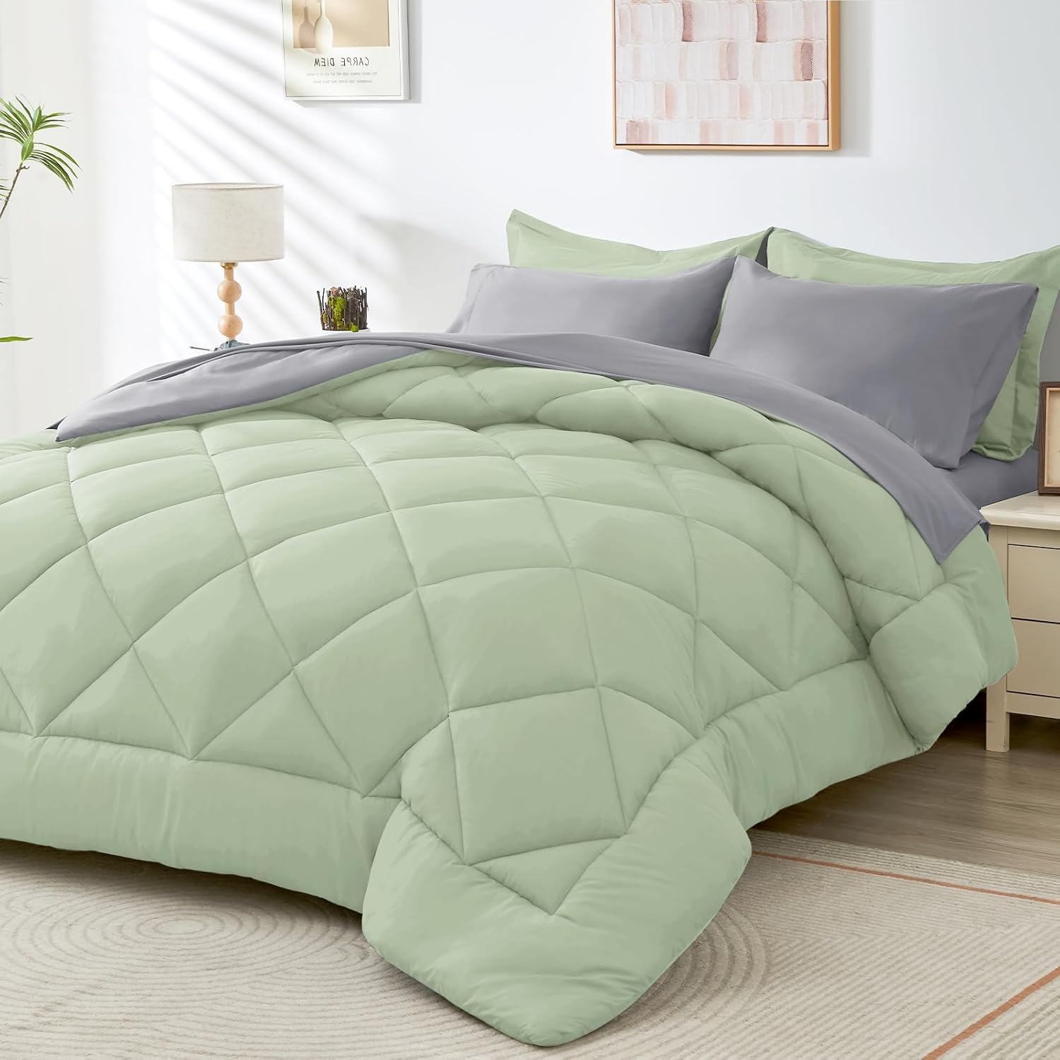 7 Pieces Queen Comforter Set
