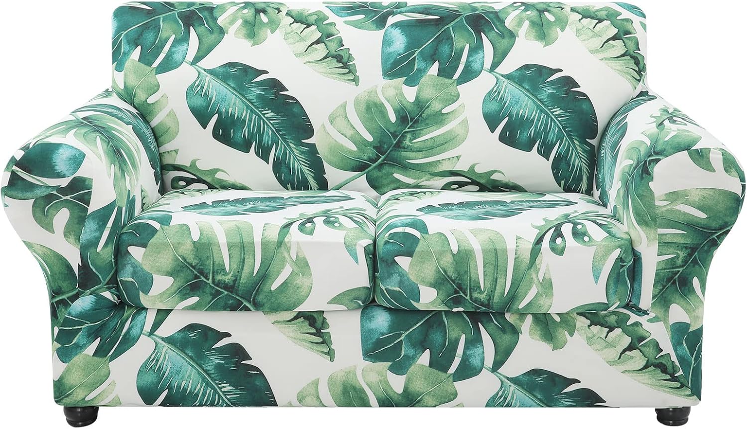 hyha Couch Covers, Chair/Sofa Covers, Floral Pattern, Stretch, Printed, 2 Pieces, Armchair Slipcover, Separate Couch Cushion Slipcover, Furniture Protector for Dogs(Armchair, Paisley Floral)