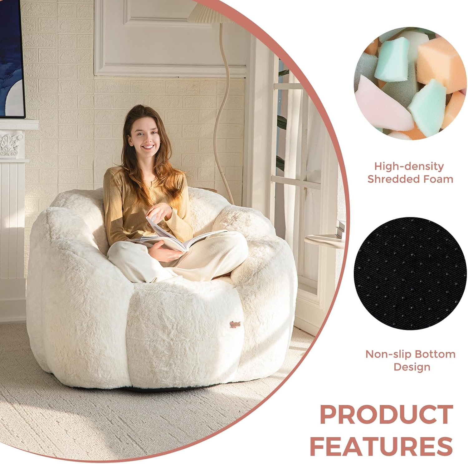 Bean Bag Chair for Adults,