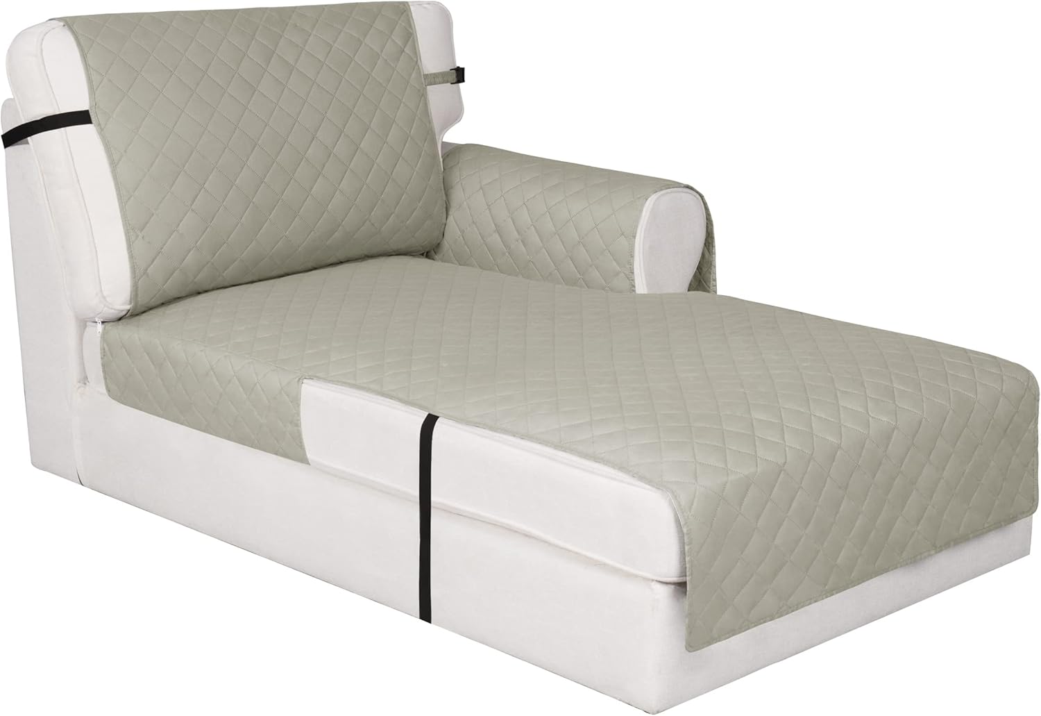 Easy-Going Chair Sofa Slipcover Reversible Sofa Cover Water Resistant Couch Cover Furniture Protector Cover with Elastic Straps for Pets Kids Children Dog Cat (Chair, Gray/Light Gray)