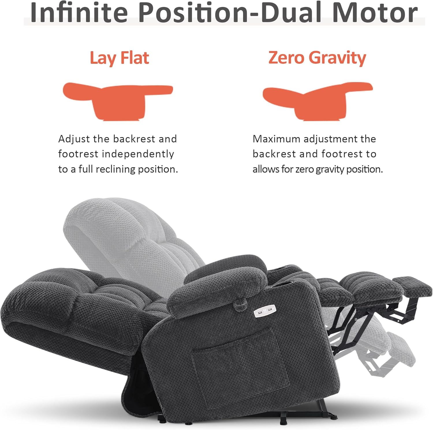 Dual Motor Large Power Lift Recliner Chair