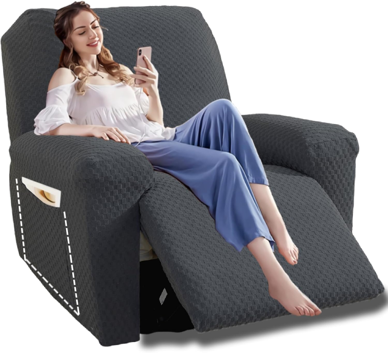 Stretch Loveseat Recliner Slipcover