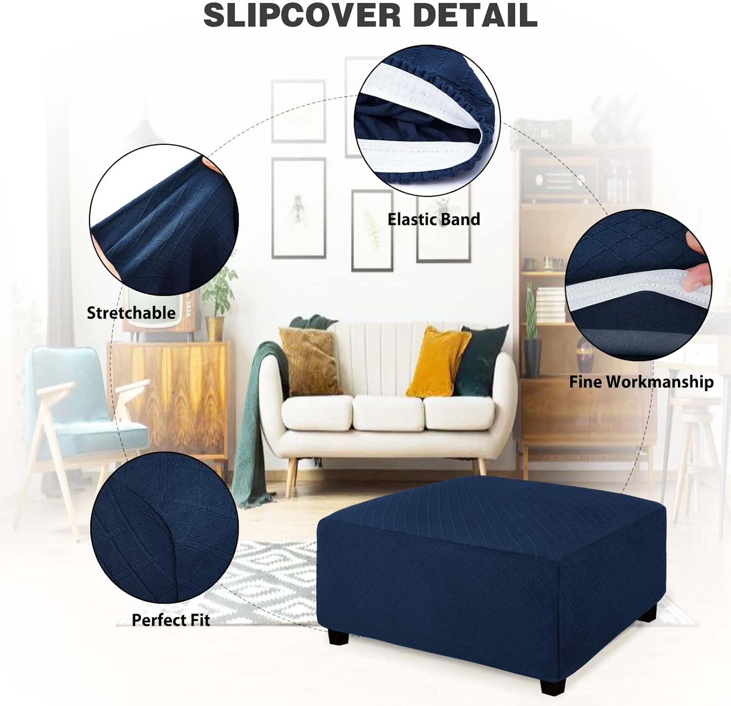 Square Ottoman Cover