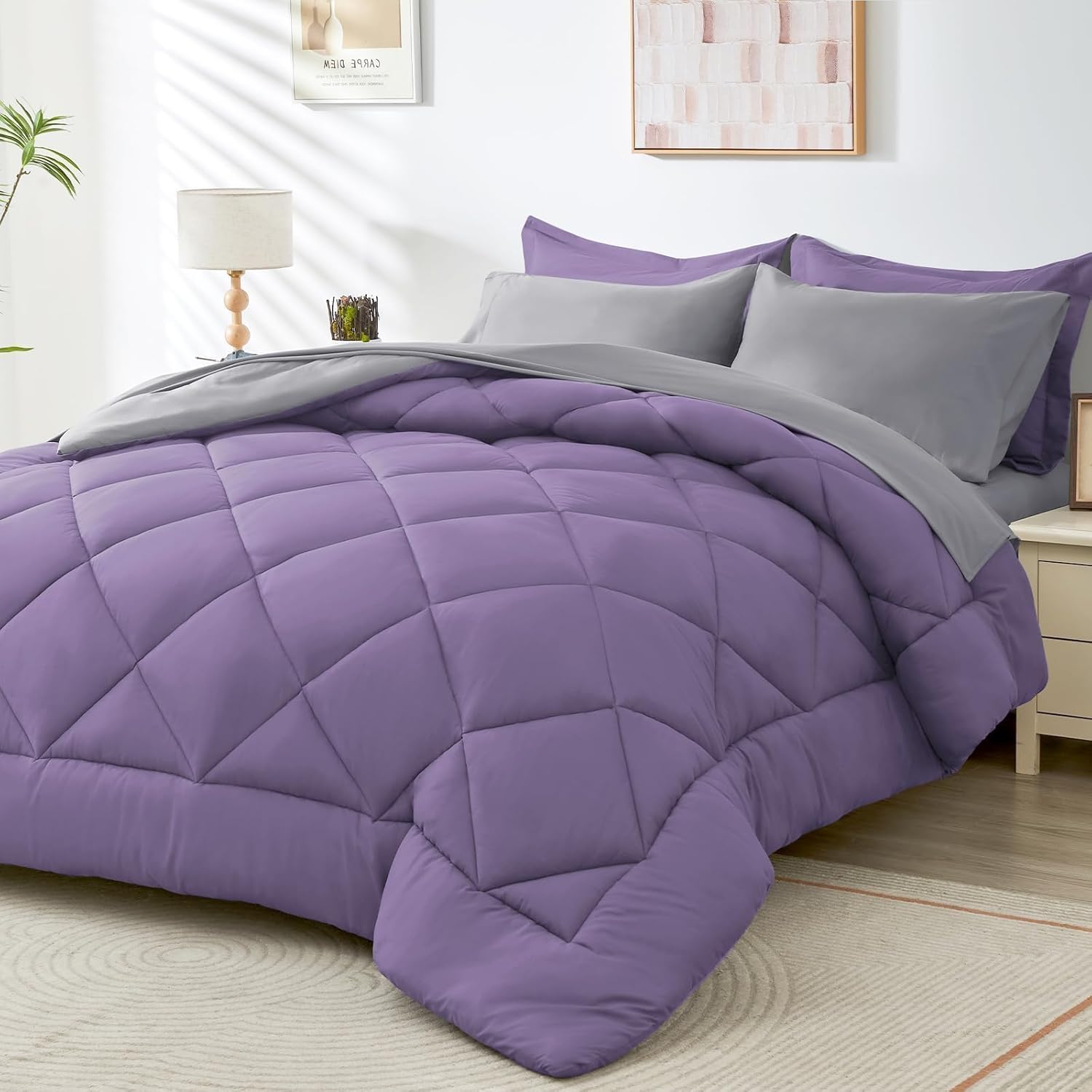 7 Pieces Queen Comforter Set