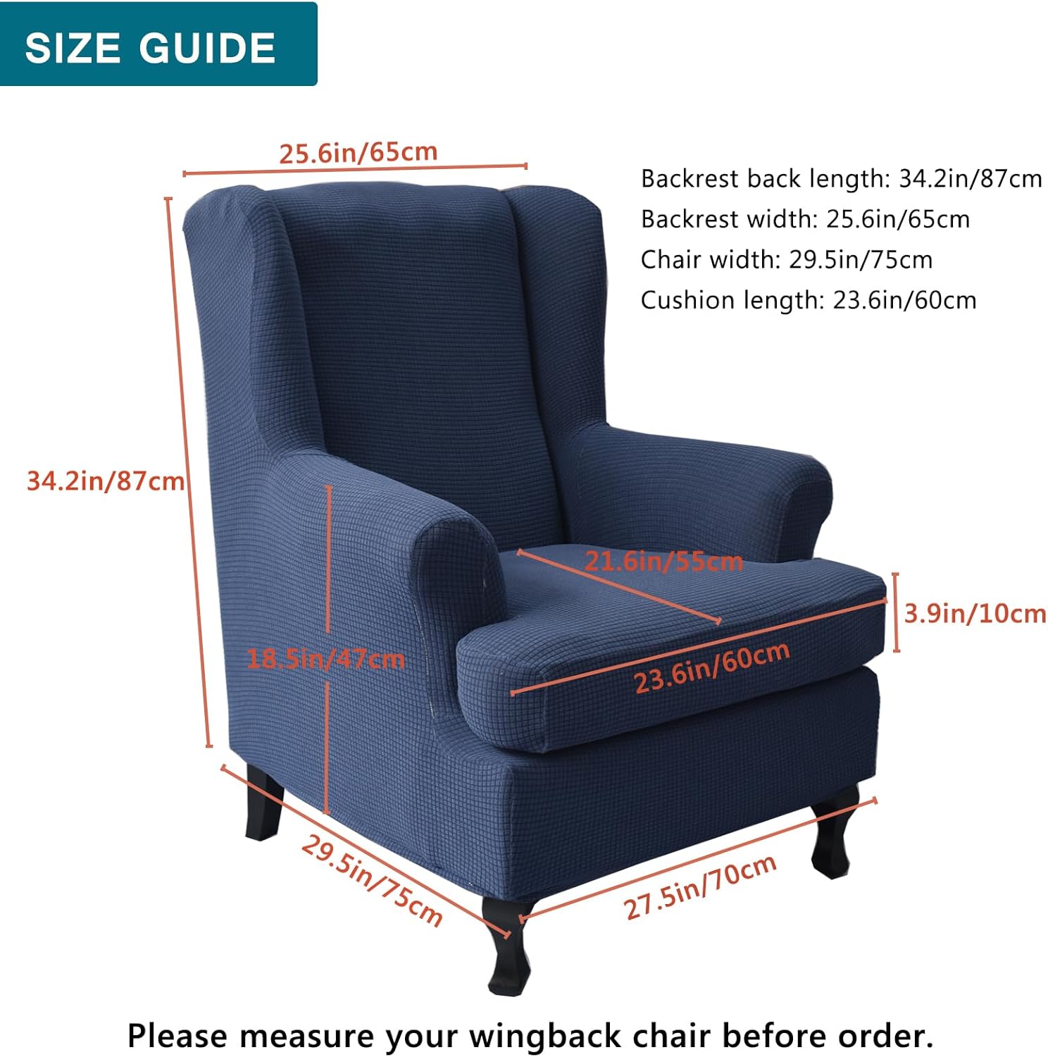 Wingback Chair Cover Slipcovers