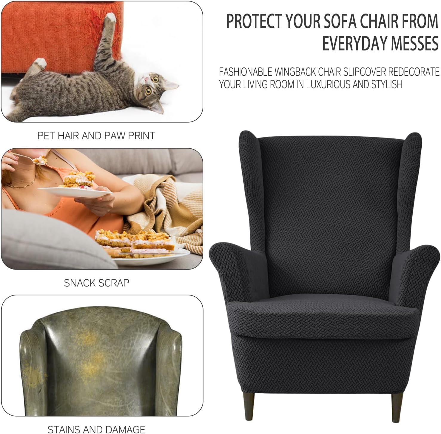 Wingback Chair Cover