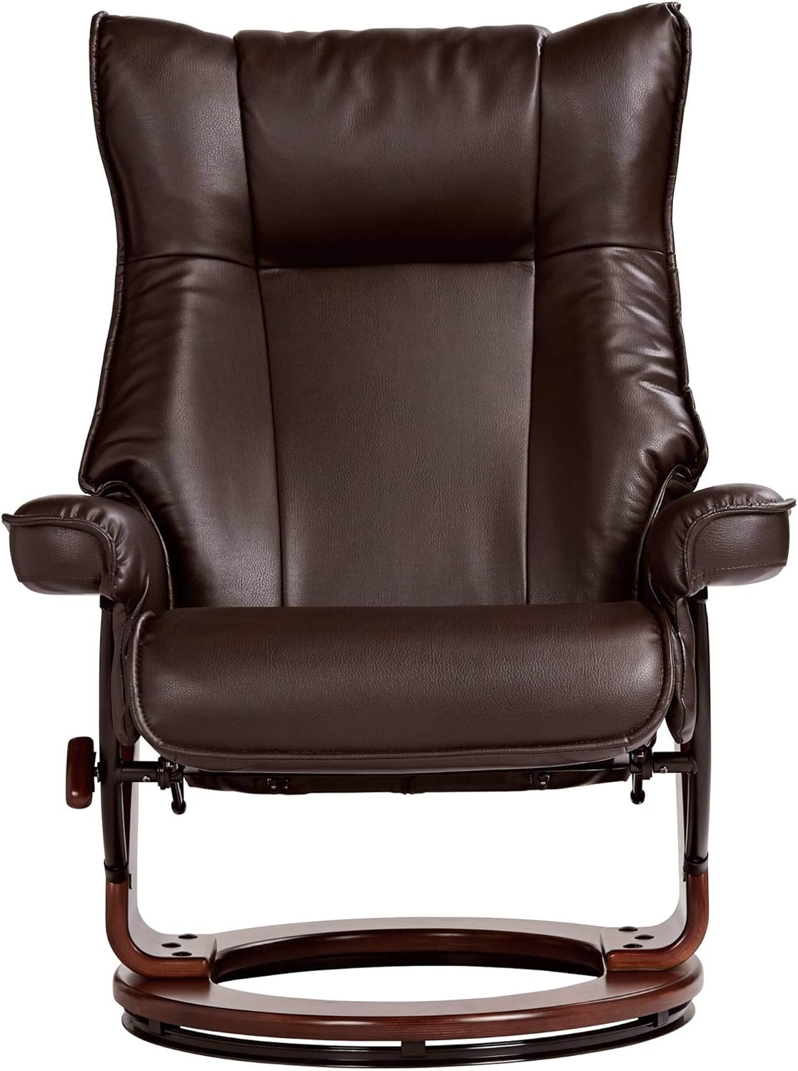 Leather Recliner with Ottoman Chair