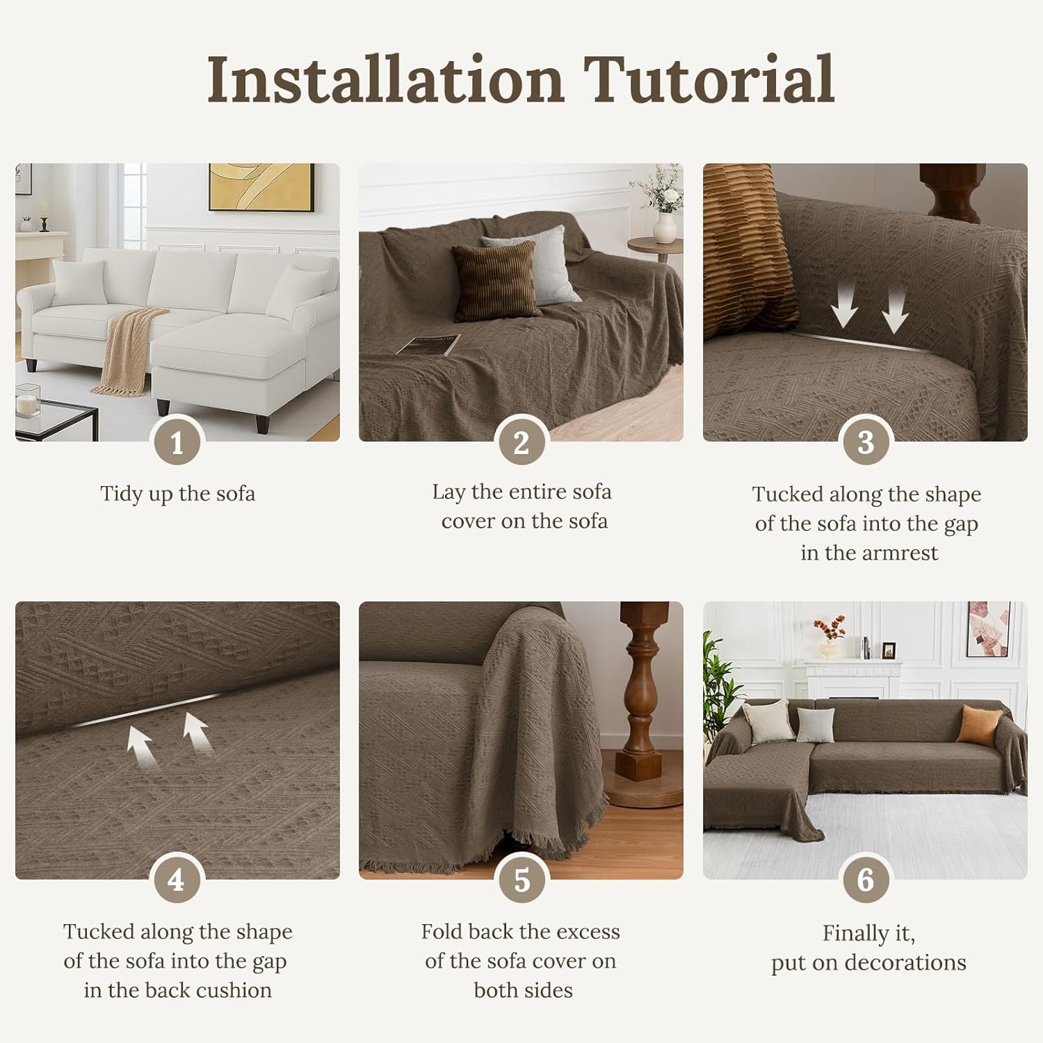 Couch Covers 2 Pieces L Shaped Sofa Cover