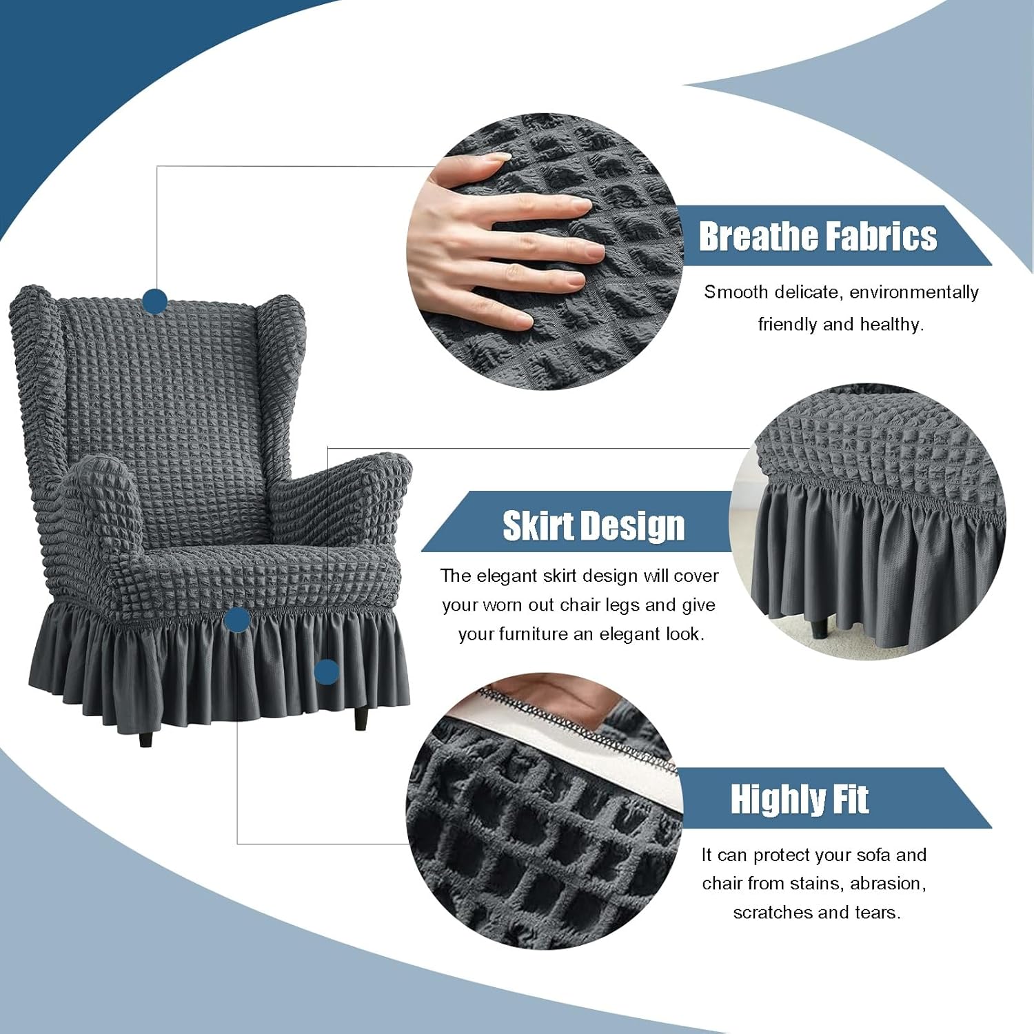 Wingback Chair Slipcover