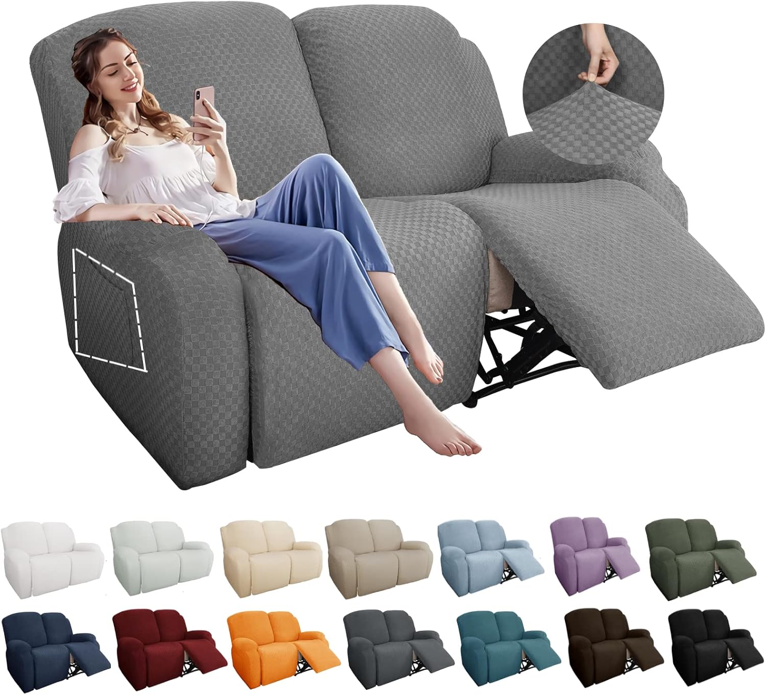 Stretch Loveseat Recliner Slipcover