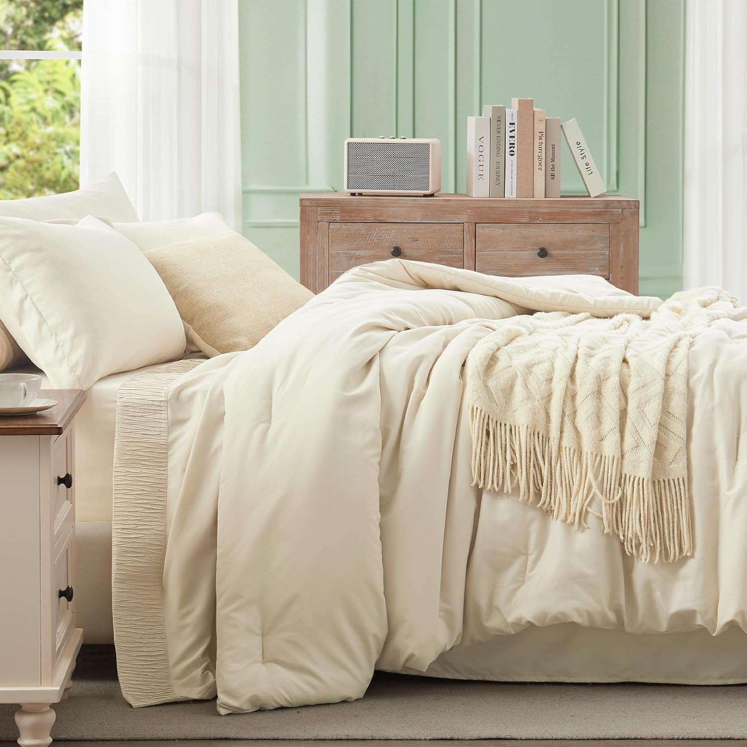 Queen Comforter Set 7 Pieces