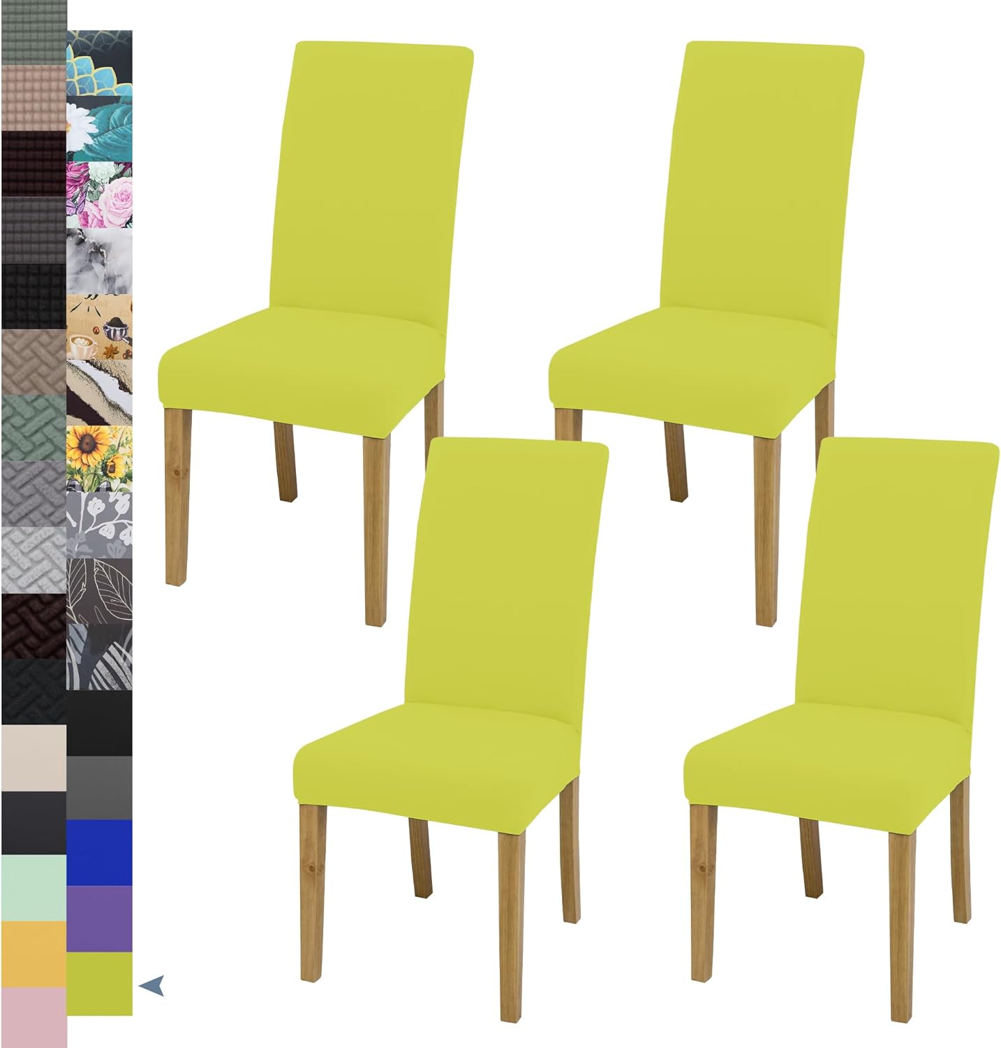 Dining Chair Cover,Dining Room Chair Covers Set of 6,Stretch Kitchen Chair Cover,Washable Dining Chair Cover,Parsons Chair Slipcovers Protective,for Home,Restaurant,Banquet(Gray)