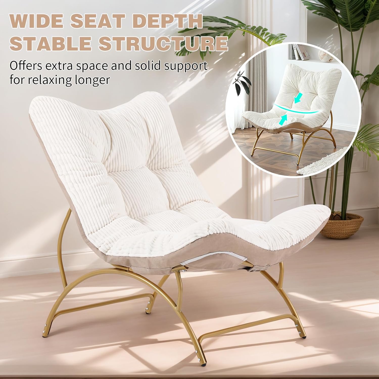 Accent Chair with Ottoman