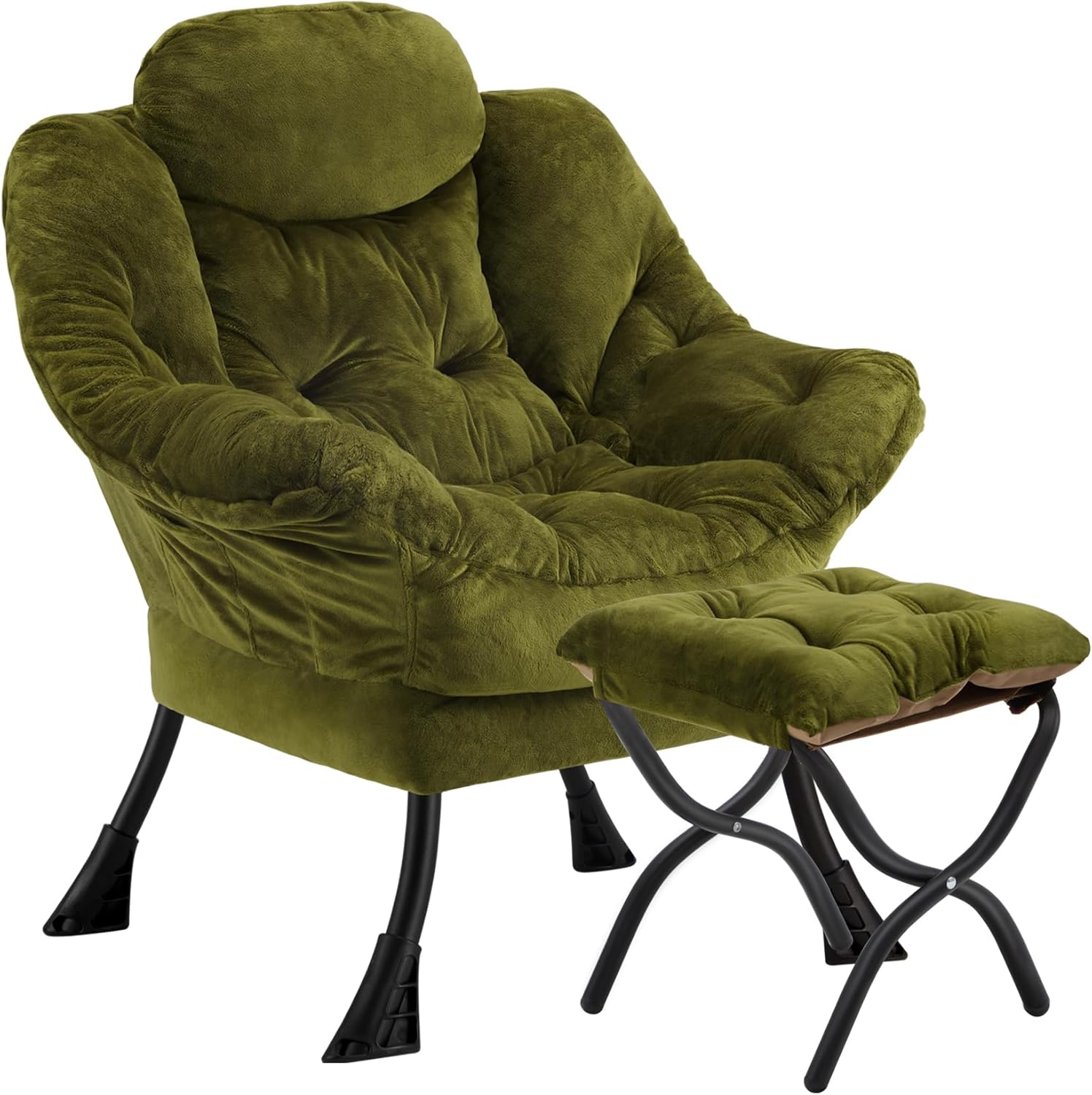 Lazy Chair with Folding Ottoman