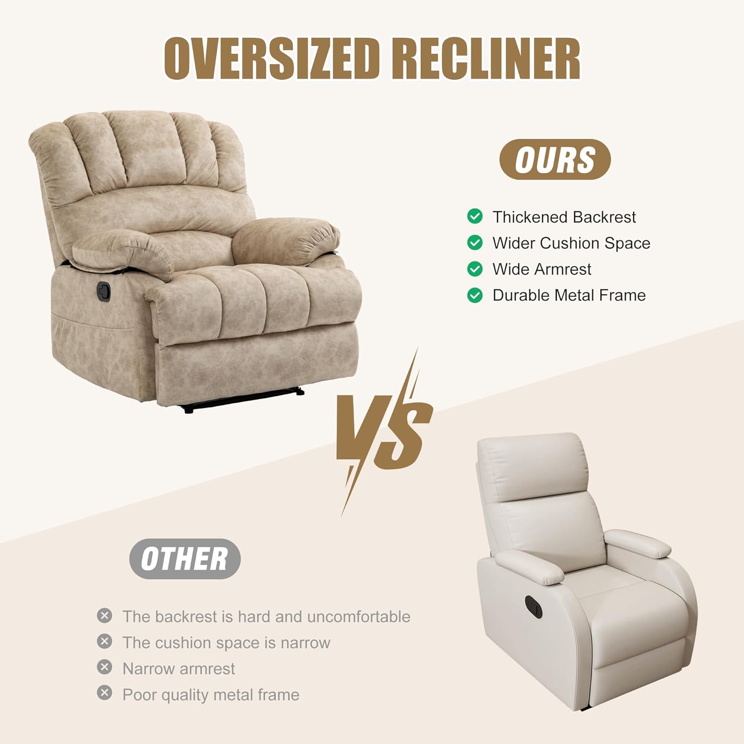 Oversized Recliner Chairs for Adults