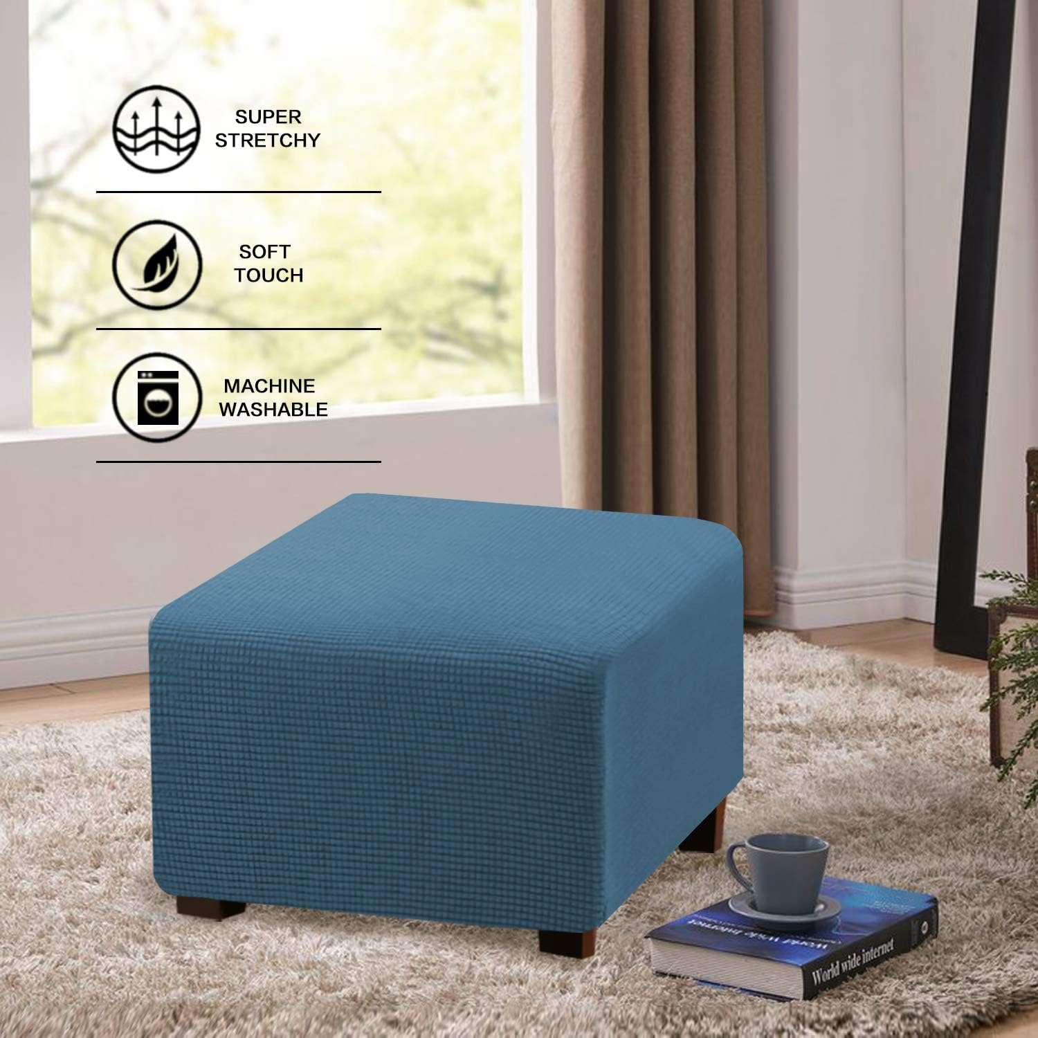 Square Ottoman Slipcovers