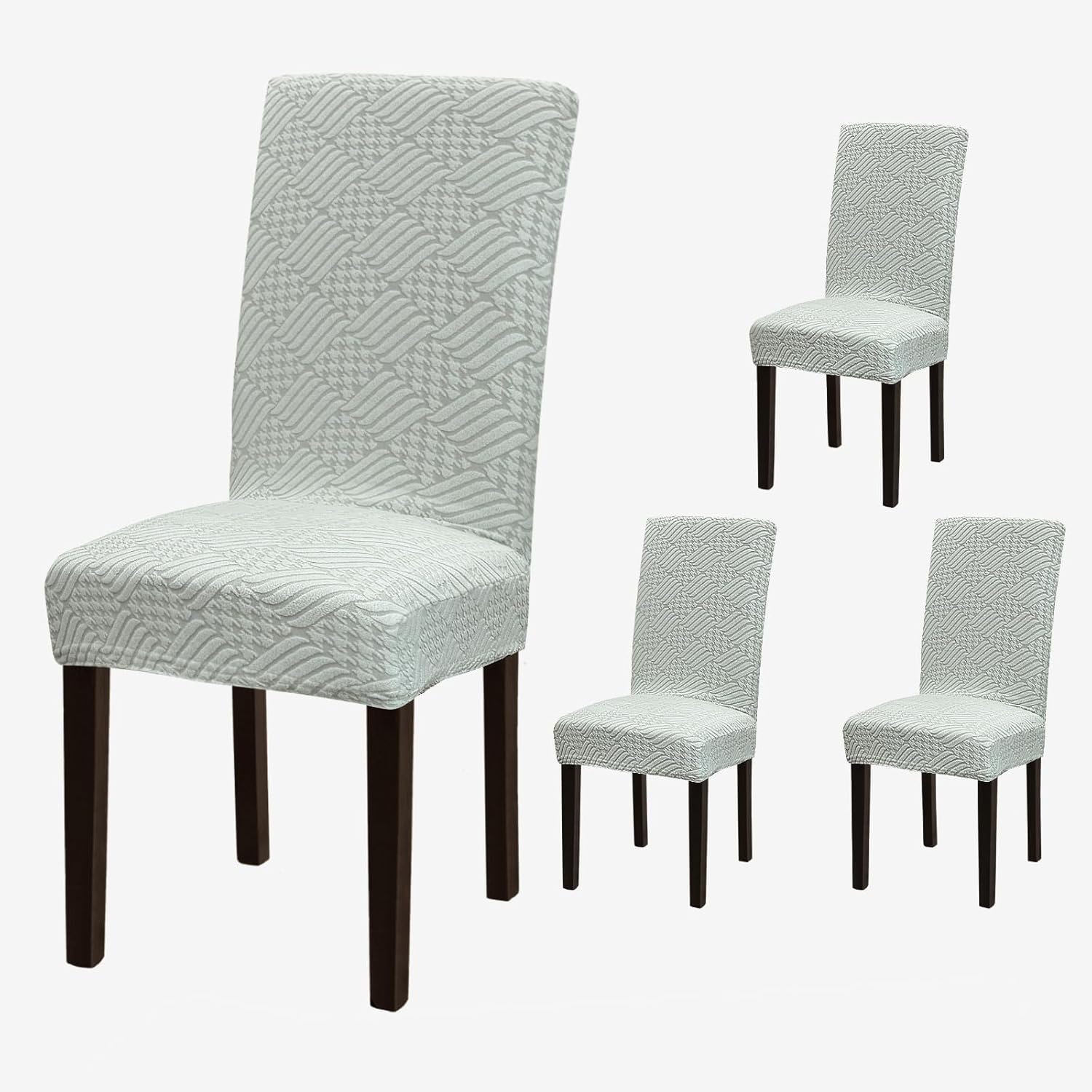 Stretch Dining Room Chair Covers Set of 6, Removable Washable Chair Covers for Dining Chairs,Dining Room, Hotel, Ceremony