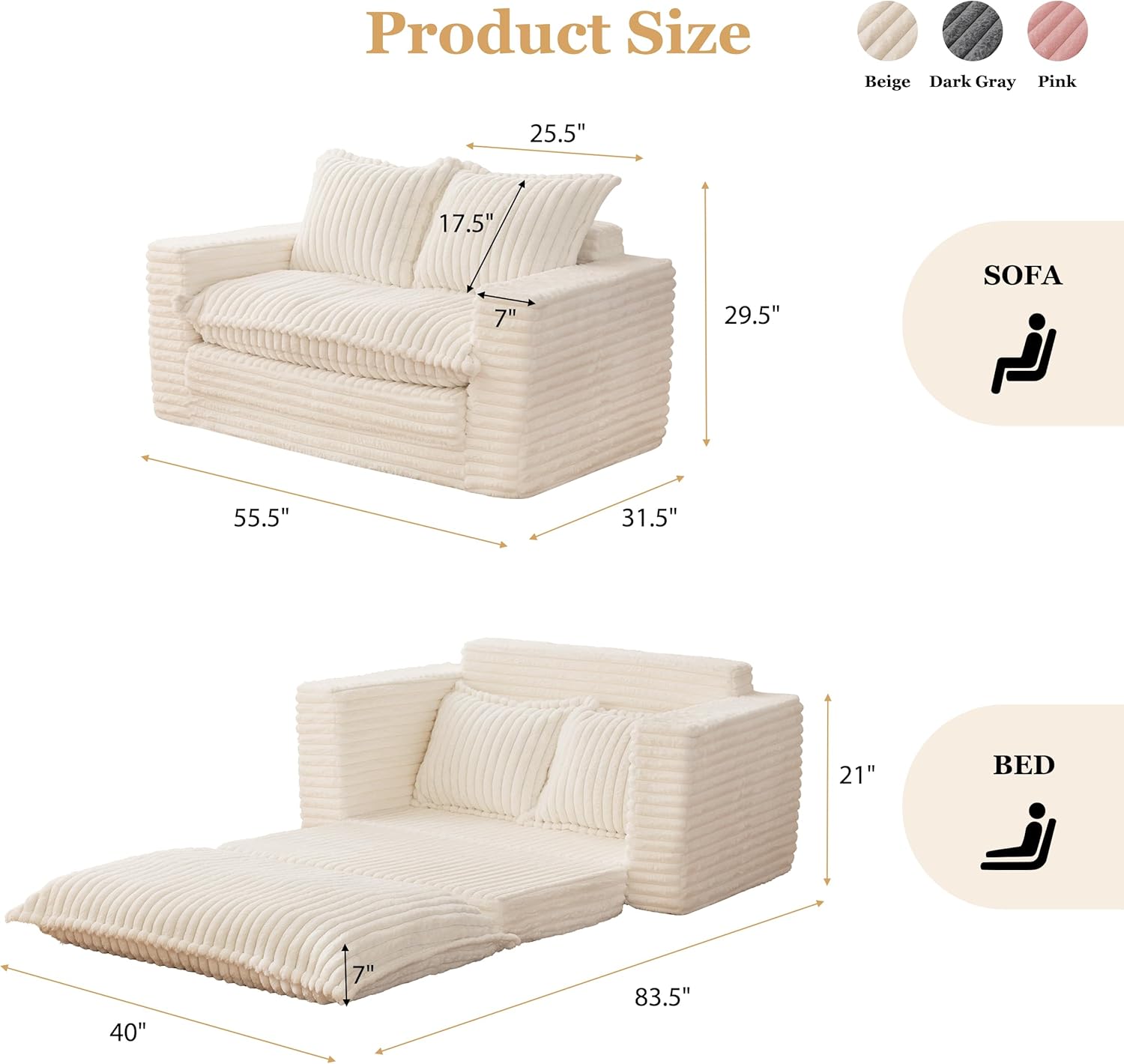 Loveseat Sleeper Sofa