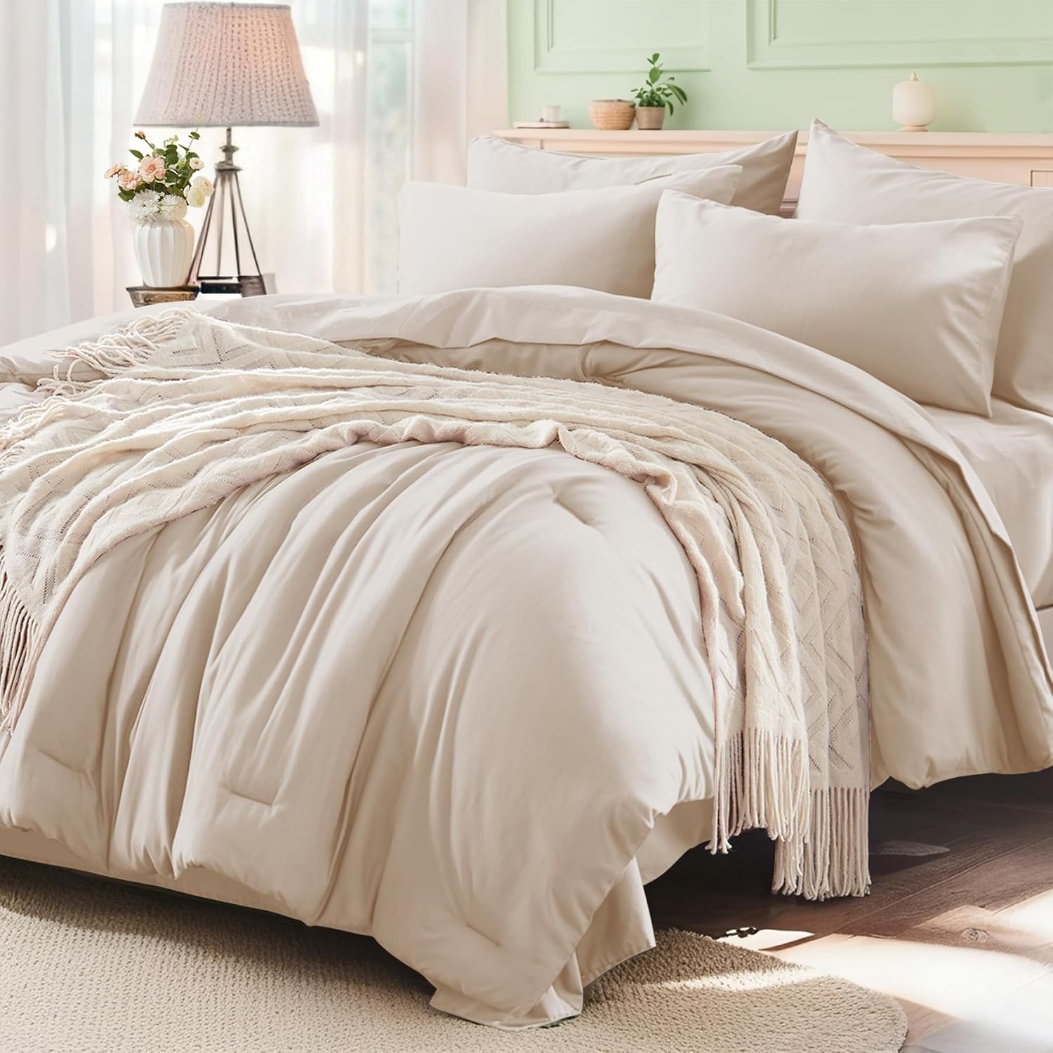 Queen Comforter Set 7 Pieces