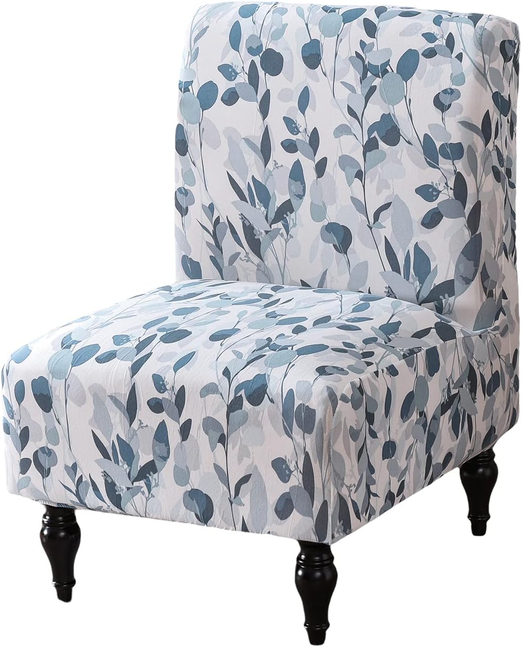 Eco-Ancheng Armless Chair Slipcover Removable Armless Accent Chairs Covers Washable Armless Slipper Chair Slipcover Printed Armless Chair Furniture Protector Covers for Living Dining Room Hotel