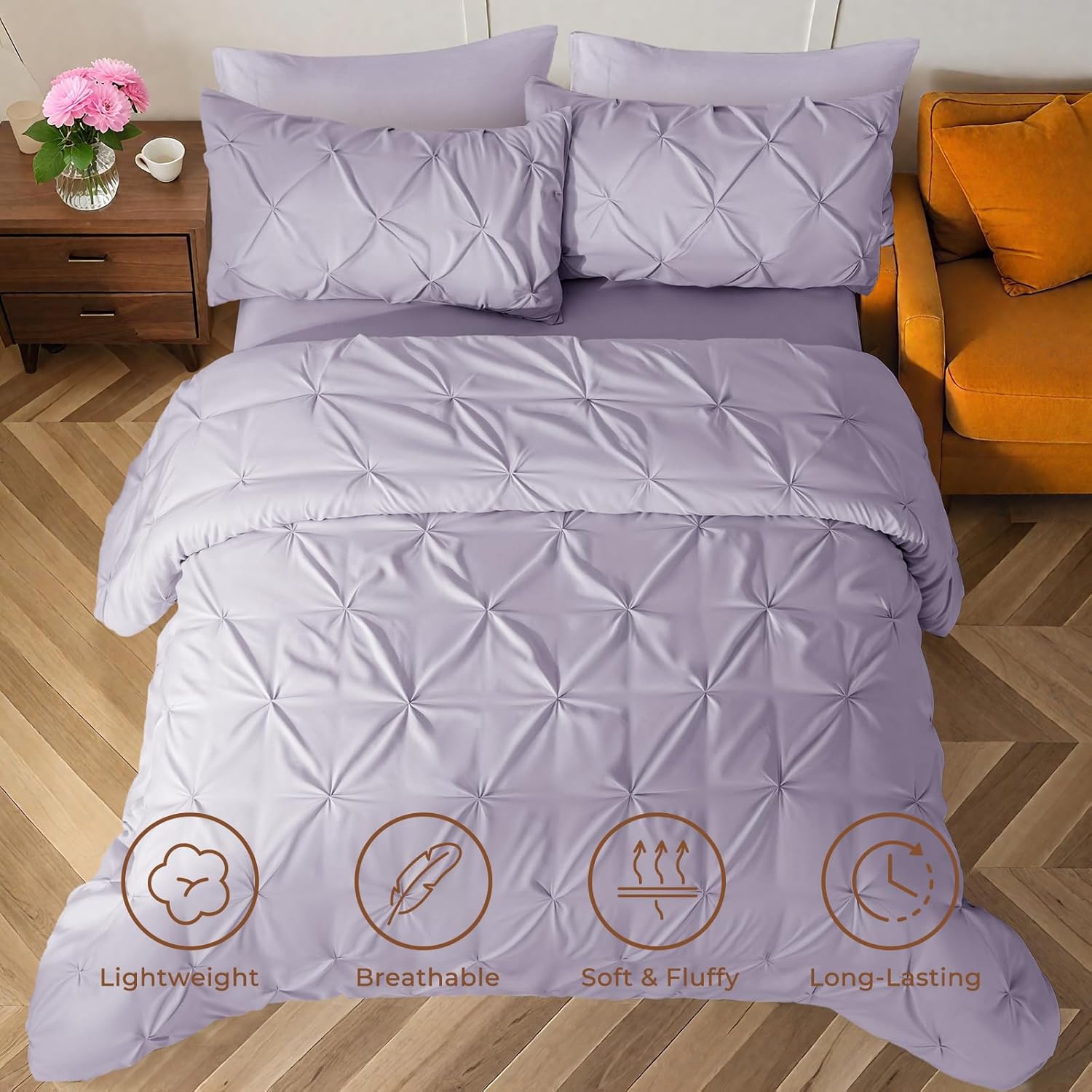 Queen Comforter Set, 7-Piece