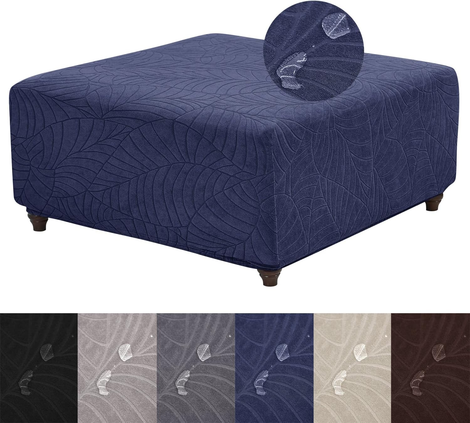 Ottoman Cover Square-Stretch Water Repellent