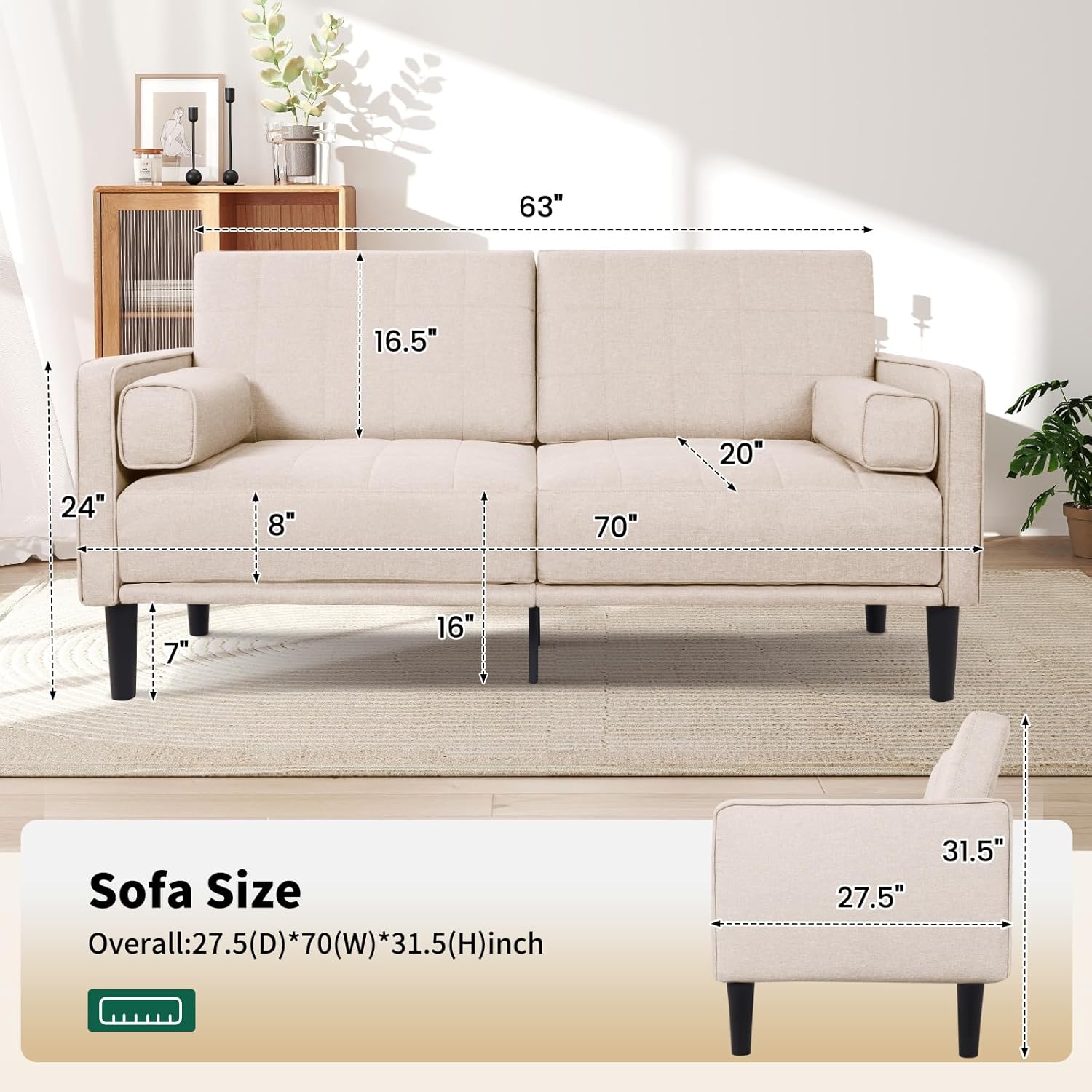 Comfy Loveseat Sofa
