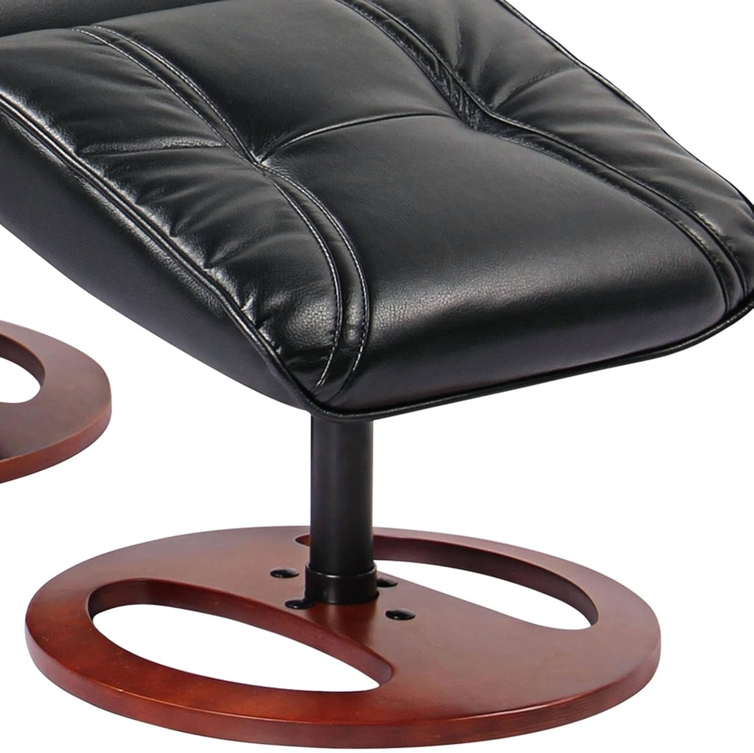 Leather Recliner with Ottoman Chair