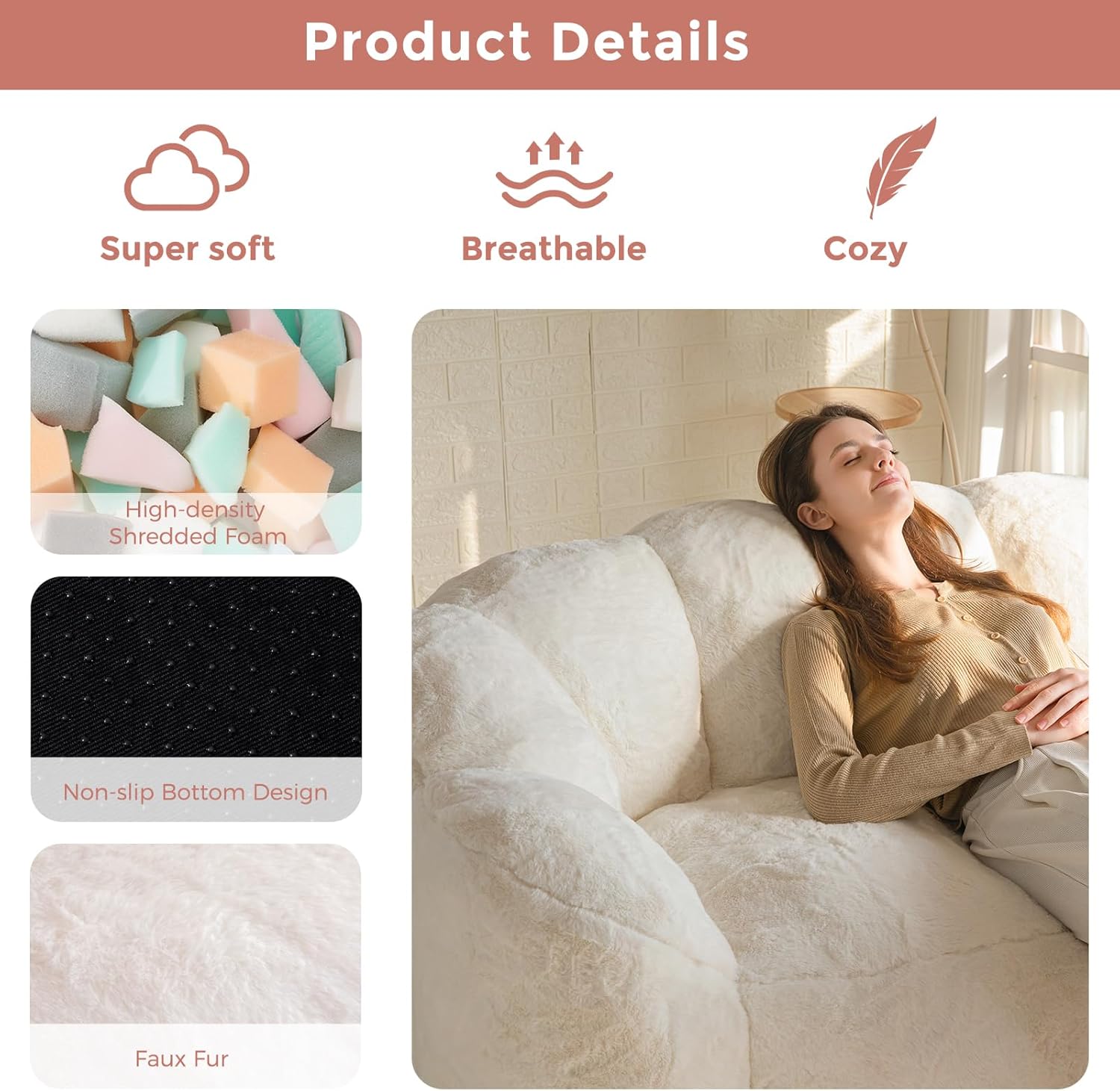 Bean Bag Chair for Adults,