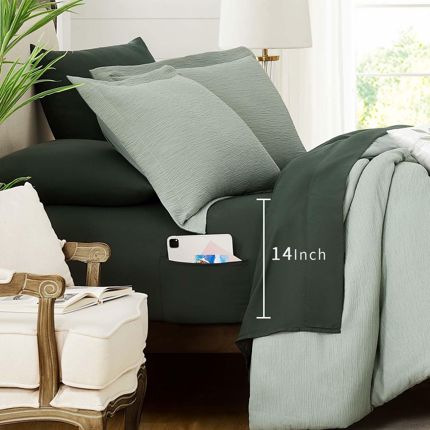 Charcoal Grey Queen Comforter Set