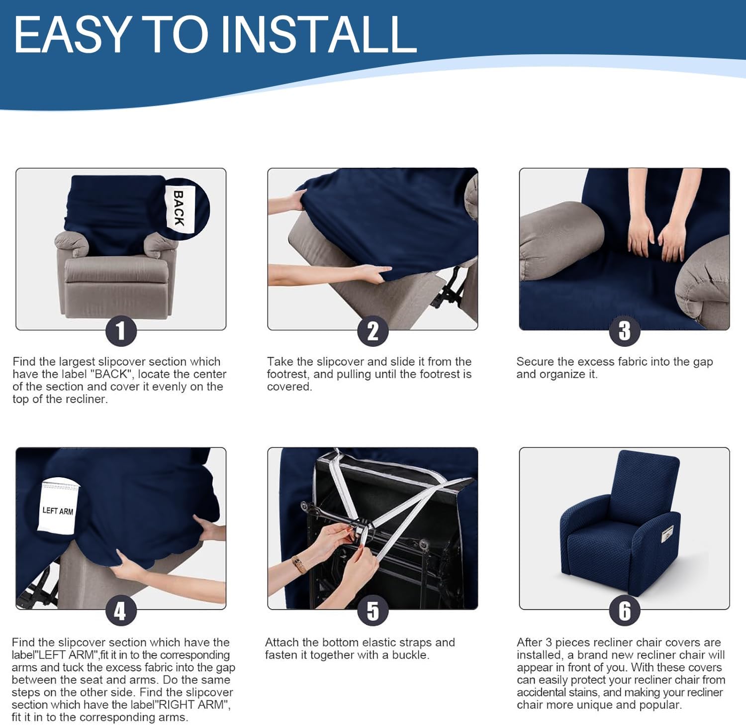 Stretch Loveseat Recliner Slipcover