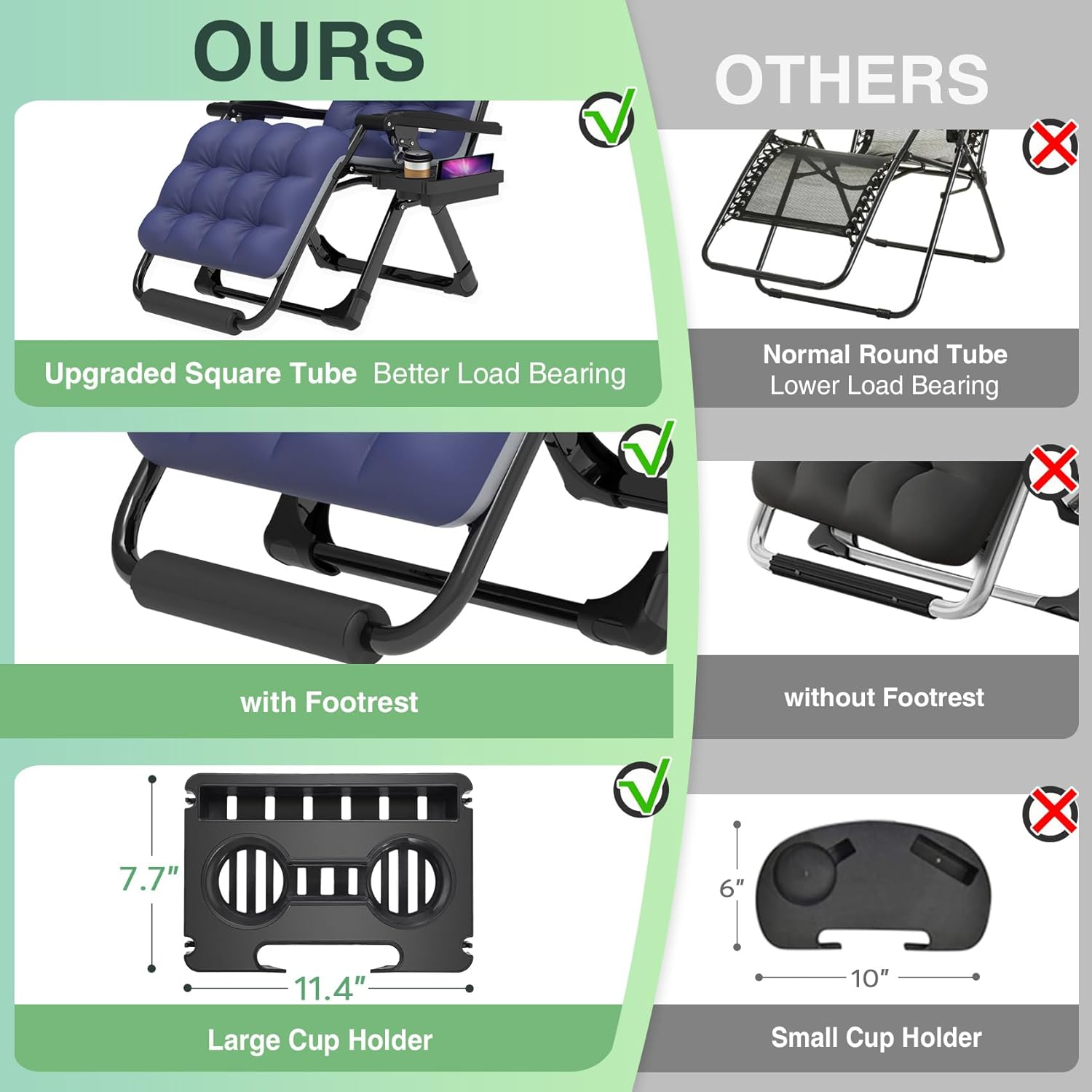 Reclining Camping Lounge Chair